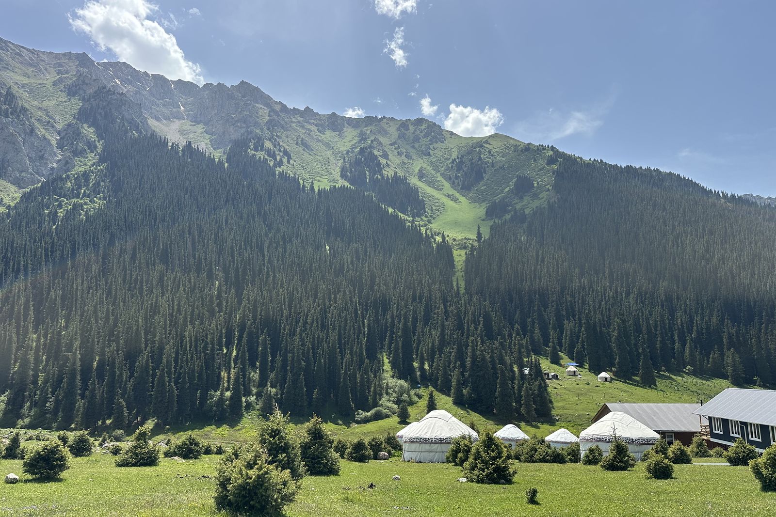 Yurt camp in the Altyn-Arashan valley